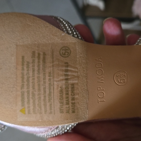 TOP moda rhinestone flats 5.5 - Picture 4 of 5